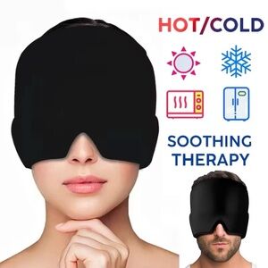 Migraine Headache Relief Cap Hat Hot Cold Head Therapy Gel Ice Wrap Pain Relief